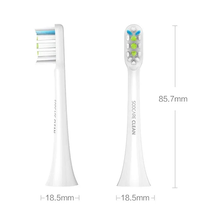 2개입 샤오미 유핀 일반 청소용 교체용 칫솔모 샤오미 수케어 소닉 전동 칫솔(HC7711W)용, 일반 청소용 검정색
