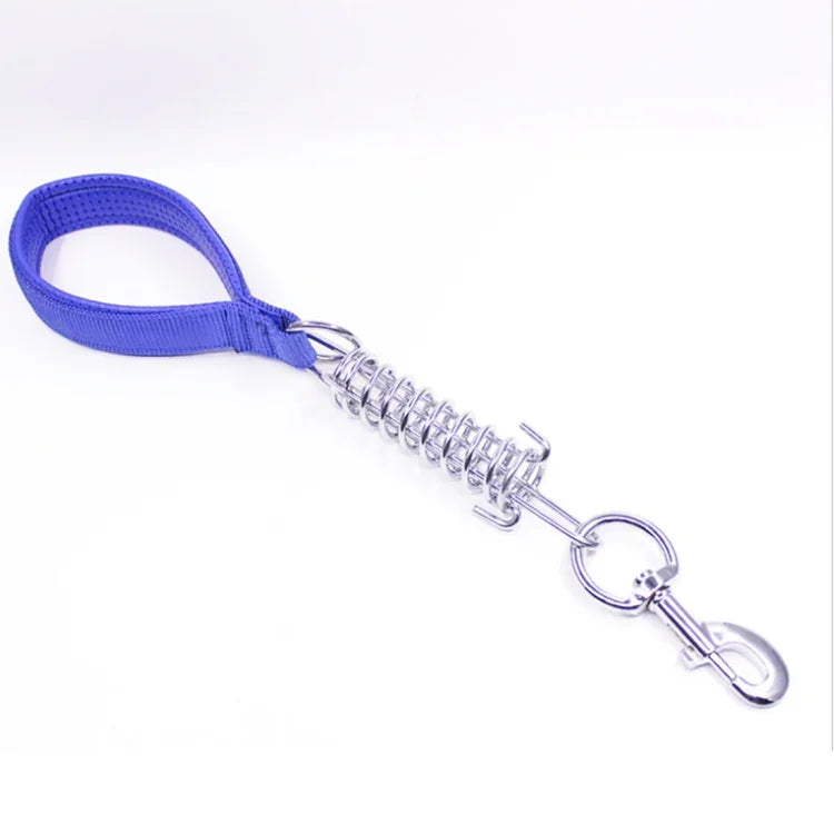 중대형견용 쿠션 견인 줄 스프링 폼 손잡이 방폭 단축 체인, 사이즈: 3mm*40cm, 폼 너비: 2cm, 사이즈: 3mm*40cm, 폼 너비: 2cm