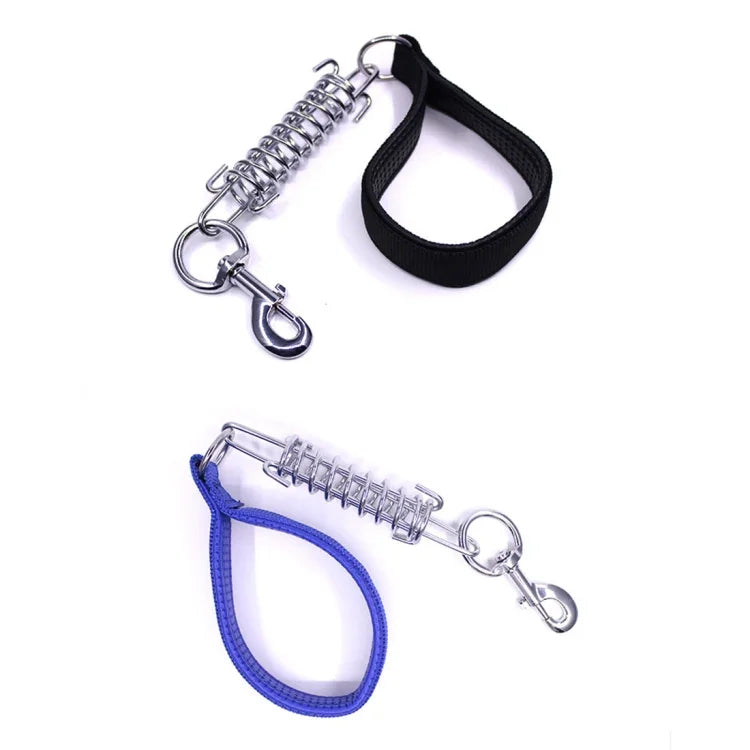중대형견용 쿠션 견인 줄 스프링 폼 손잡이 방폭 단축 체인, 사이즈: 3mm*40cm, 폼 너비: 2cm, 사이즈: 3mm*40cm, 폼 너비: 2cm