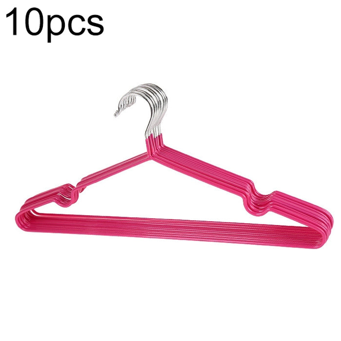 10개 가정용 스테인리스 스틸 PVC 코팅 미끄럼 방지 자국 없는 빨래 건조대