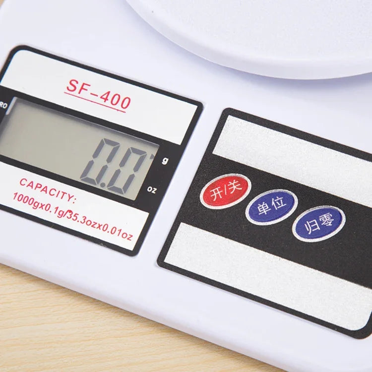 1g 고정밀 디지털 전자 휴대용 주방 저울, 최대 무게 1kg, 1kg / 1g