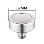 분리형 세척 가능 우주 알루미늄 도금 원형 압력식 상단 분사 샤워기 헤드, 크기: 82mm, 패턴 A