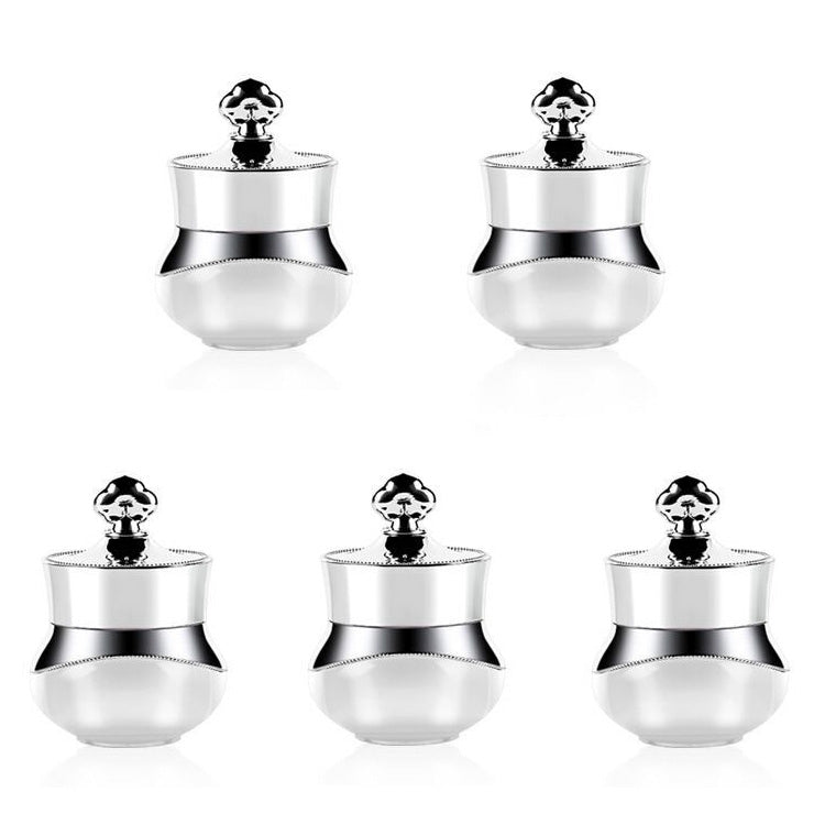 단단히 밀봉된 뚜껑이 있는 아크릴 여행용 용기 얼굴, 손, 바디 크림용, 5ml