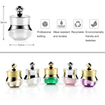 단단히 밀봉된 뚜껑이 있는 아크릴 여행용 용기 얼굴, 손, 바디 크림용, 5ml