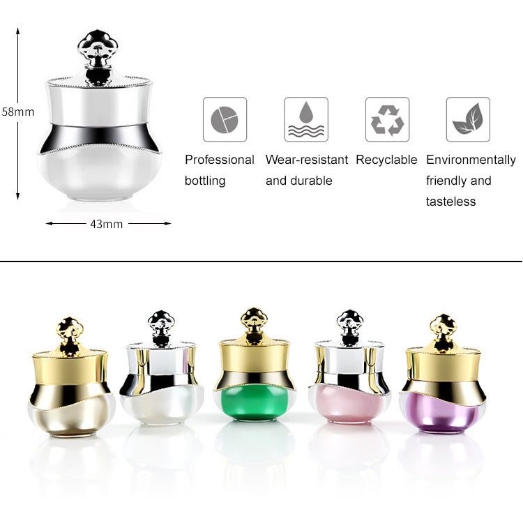 단단히 밀봉된 뚜껑이 있는 아크릴 여행용 용기 얼굴, 손, 바디 크림용, 5ml