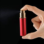 휴대용 미니 리필 가능한 유리 향수 미세 미스트 아토마이저 금속 외관, 5ml