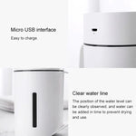 ML-S2 물컵 모양 지능형 무음 LED 야간등 분무 가습기 공기 가습기