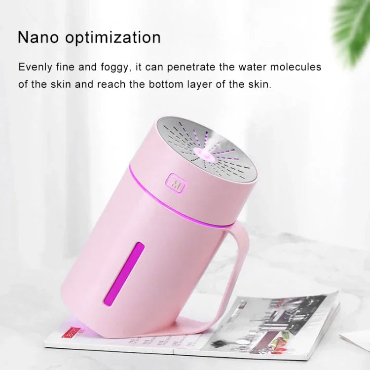 ML-S2 물컵 모양 지능형 무음 LED 야간등 분무 가습기 공기 가습기