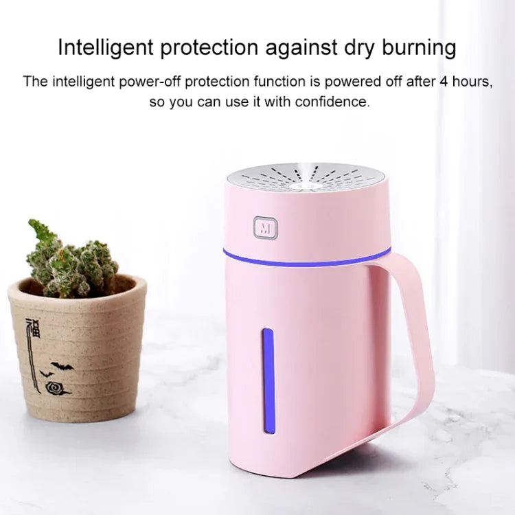 ML-S2 물컵 모양 지능형 무음 LED 야간등 분무 가습기 공기 가습기