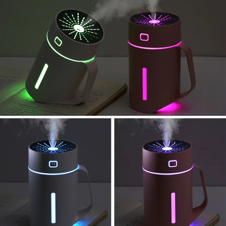 ML-S2 물컵 모양 지능형 무음 LED 야간등 분무 가습기 공기 가습기