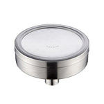 분리형 세척 가능 304 스테인리스 스틸 원형 압력식 상단 분사 샤워기 헤드, 크기: 118mm, 패턴 D