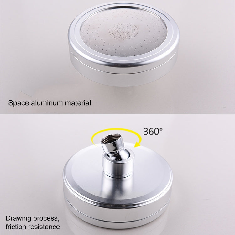 Removable and Washable 304 Stainless Steel Round Pressurized Handheld Shower Head, Size: 117mm, Pattern E