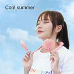 크리에이티브 미니 목걸이형 선풍기 야외 LED 선풍기, F008 (블랙), F008, F008 (블루), F008 (화이트)