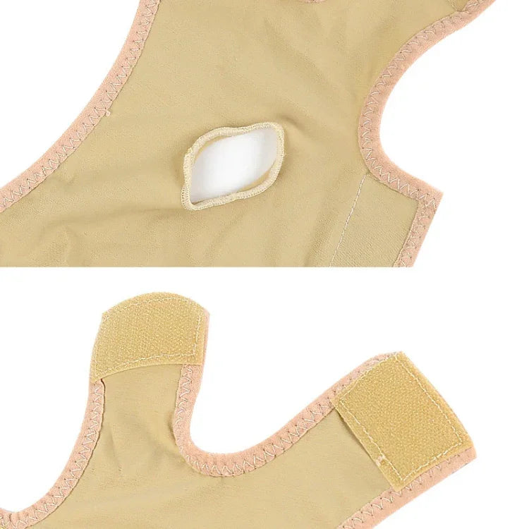 Lycra Flesh Color Breathable Skin Care And Lift Reduce Double Chin Mask Face Belt, Size: S, Size: S