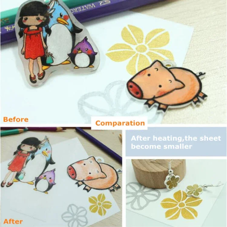 50개 반투명 거친 연마 열수축 필름 DIY 열수축 필름, DIY 열수축 필름 (거친 연마)