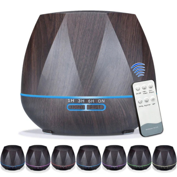 Peach Shape Wood Grain Remote Control Ultrasonic Humidifier Aromatherapy Machine Automatic Alcohol Sprayer with LED Lights, Capacity: 400mL, AU Plug (Light Wood Color), Diamond Dark Wood Color, Diamond Light Wood Color, Peach Shape Dark Wood Color     ...