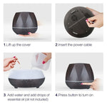 Peach Shape Wood Grain Remote Control Ultrasonic Humidifier Aromatherapy Machine Automatic Alcohol Sprayer with LED Lights, Capacity: 400mL, AU Plug (Light Wood Color), Diamond Dark Wood Color, Diamond Light Wood Color, Peach Shape Dark Wood Color     ...