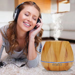 Peach Shape Wood Grain Remote Control Ultrasonic Humidifier Aromatherapy Machine Automatic Alcohol Sprayer with LED Lights, Capacity: 400mL, AU Plug (Light Wood Color), Diamond Dark Wood Color, Diamond Light Wood Color, Peach Shape Dark Wood Color     ...