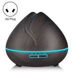 Peach Shape Wood Grain Remote Control Ultrasonic Humidifier Aromatherapy Machine Automatic Alcohol Sprayer with LED Lights, Capacity: 400mL, AU Plug (Light Wood Color), Diamond Dark Wood Color, Diamond Light Wood Color, Peach Shape Dark Wood Color     ...