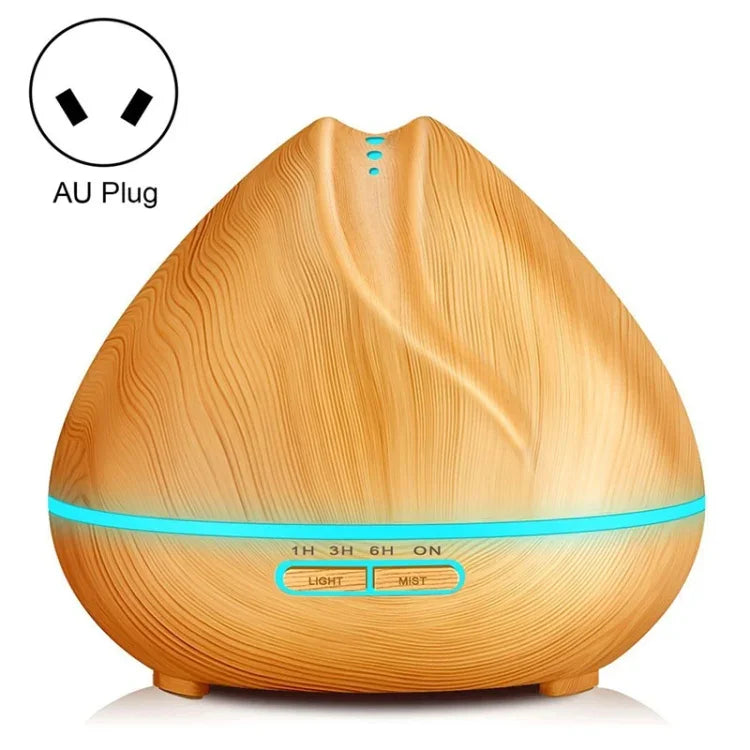 Peach Shape Wood Grain Remote Control Ultrasonic Humidifier Aromatherapy Machine Automatic Alcohol Sprayer with LED Lights, Capacity: 400mL, AU Plug (Light Wood Color), Diamond Dark Wood Color, Diamond Light Wood Color, Peach Shape Dark Wood Color     ...