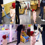 어린이 안전 하네스 아동 목줄 분실 방지 손목 연결 견인 로프 분실 방지 팔찌, 길이: 2m, 2m 오렌지, 2m 블루