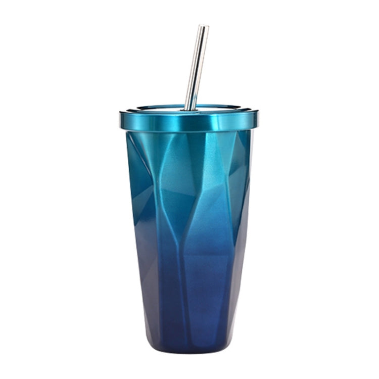 500ml 불규칙 이중층 304 스테인리스 스틸 빨대컵