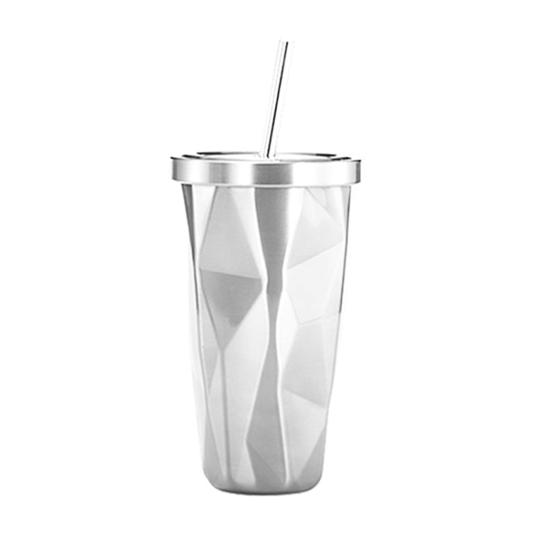 500ml 불규칙 이중층 304 스테인리스 스틸 빨대컵
