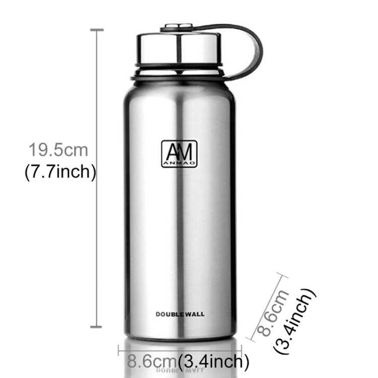610ml 야외용 진공 스테인리스 스틸 보온 컵 휴대용 대용량 스포츠 병, 610ml