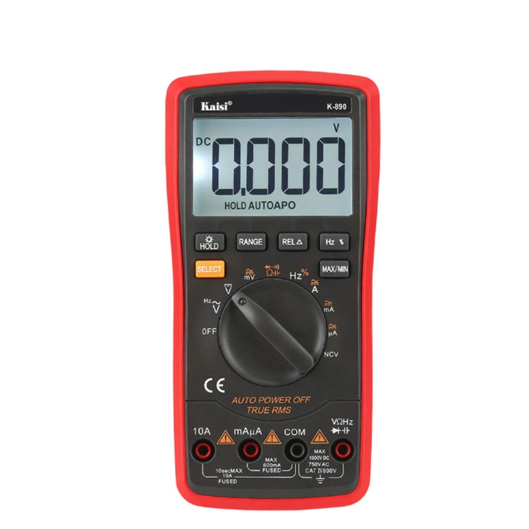 Kaisi K-890 전문 LCD 디지털 멀티미터 전기 휴대용 디지털 멀티미터 테스터