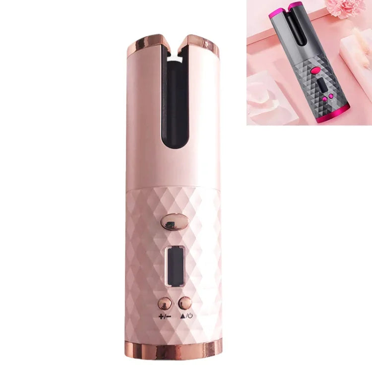 USB 충전 자동 헤어 컬러 휴대용 미니 무선 다기능 고데기 LCD 디스플레이 포함