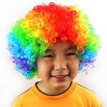 컬러풀 와일드 컬 업 크라운 파티 코스프레 헤드웨어 웨이비 숏 폴리에스터 실로 만든 가발 성인 및 아동용