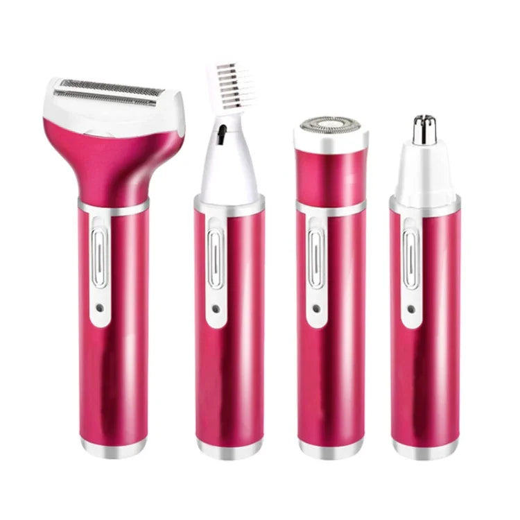 4-in-1 USB 충전식 진동 눈썹 트리머 바디 헤어 제거기 세트 USB 케이블 포함, 4-in-1