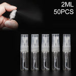 50개입 향수 병 스프레이 병 향수 병 빈 병, 용량:2ML (투명), 2ML (투명)