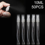50개입 향수 병 스프레이 병 향수 병 빈 병, 용량:10ML (투명), 10ML (투명)