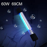 60W 69cm 길이 오존 UV 강력 광 소독 휴대용 항바이러스 살균 램프 바 스트립, CN 플러그, 60W 69cm