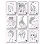 유럽 및 미국 흑인 그라데이션 연한 갈색 여성용 짧고 작은 곱슬 머리 가발 헤드기어
