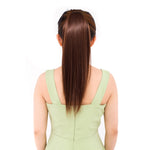 내추럴 롱 스트레이트 헤어 포니테일 붕대 스타일 가발 포니테일 여성용, 길이: 45cm, 45cm