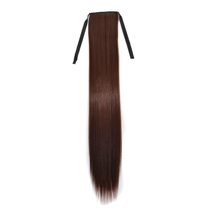 내추럴 롱 스트레이트 헤어 포니테일 붕대 스타일 가발 포니테일 여성용, 길이: 75cm, 75cm