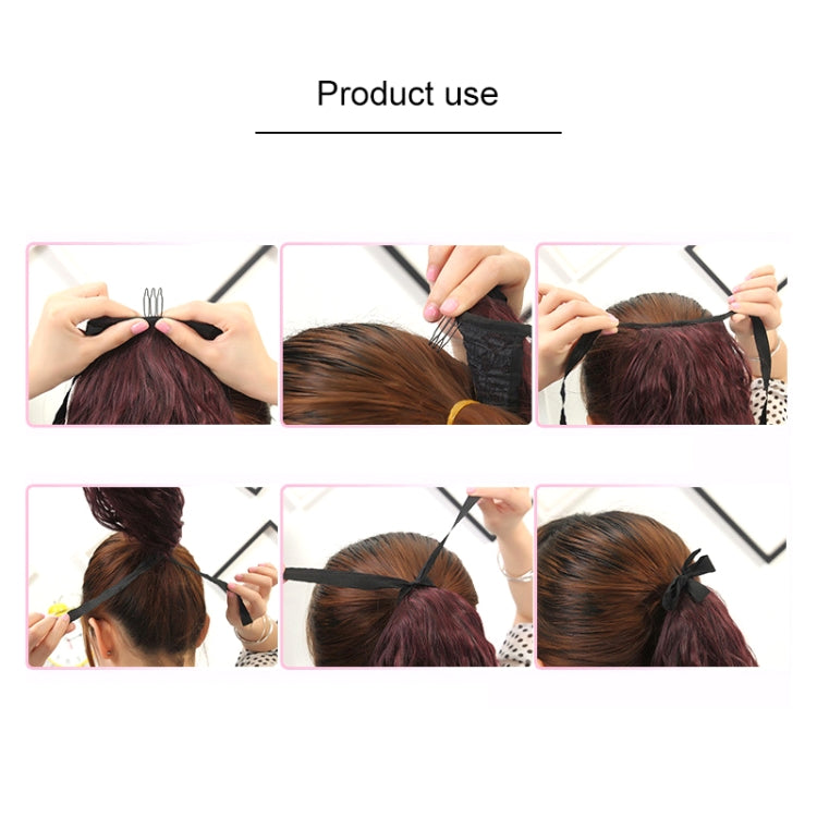 내추럴 롱 스트레이트 헤어 포니테일 붕대 스타일 가발 포니테일 여성용, 길이: 75cm, 75cm
