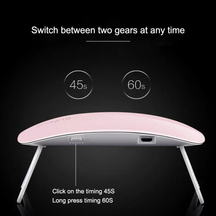 SUN 미니 2 6W UV + LED USB 네일 램프 손톱 젤 경화기