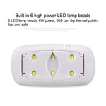 SUN 미니 2 6W UV + LED USB 네일 램프 손톱 젤 경화기