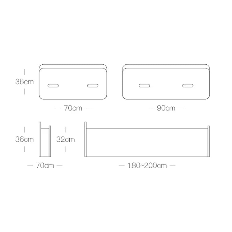 Creative Folding Single Bed, Size: Width: 200x90cm, Size: Width: 200x90cm (Grey), Size: Width: 200x90cm (Brown)