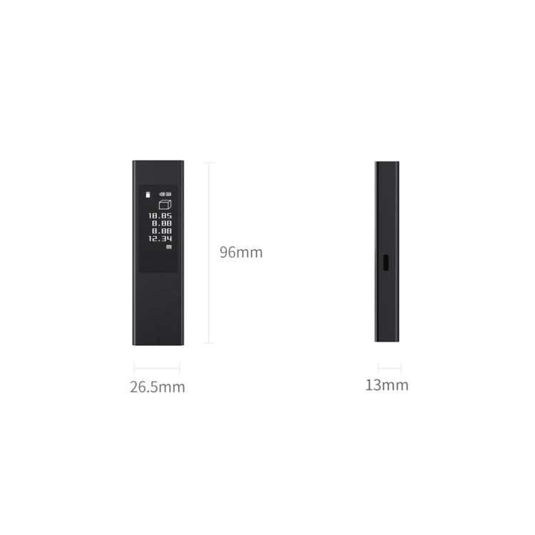 오리지널 샤오미 Youpin DUKA LS5 터치 스크린 고정밀 적외선 레이저 거리 측정기