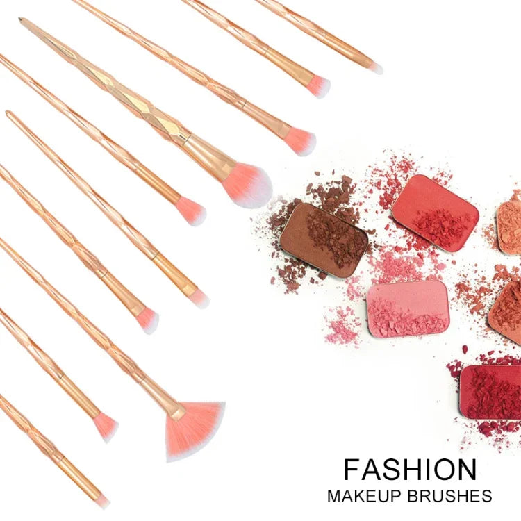 20 in 1 Diamond Handle Eye Brush Multi-functional Makeup Brush, Pink+Blue Handle and Purple Brush, HCB9120A, HCB9120B, HCB9120C, HCB9120D, HCB9120E, HCB9120F, HCB9120G