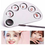 메이크업 반원형 스테인리스 팔레트 156x100mm, 156*100mm