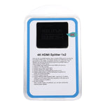 4K HDMI 스플리터 풀 HD 1080p 비디오 HDMI 스위치 스위처 1x2 분배 증폭기 듀얼 디스플레이 HDTV DVD PS3 Xbox용, 4K HDMI (블랙), 4K HDMI (화이트)
