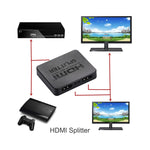 4K HDMI 스플리터 풀 HD 1080p 비디오 HDMI 스위치 스위처 1x2 분배 증폭기 듀얼 디스플레이 HDTV DVD PS3 Xbox용, 4K HDMI (블랙), 4K HDMI (화이트)