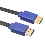 1.8m HDMI 1.4 (1080P) 금도금 커넥터 HDMI 수컷 to HDMI 수컷 자동 감김 평면 케이블, 길이: 1.8m