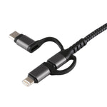3 in 1 마이크로 USB + USB-C / 타입-C + 8핀 HDMI HDTV 케이블