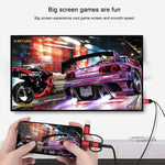3 in 1 마이크로 USB + USB-C / 타입-C + 8핀 HDMI HDTV 케이블